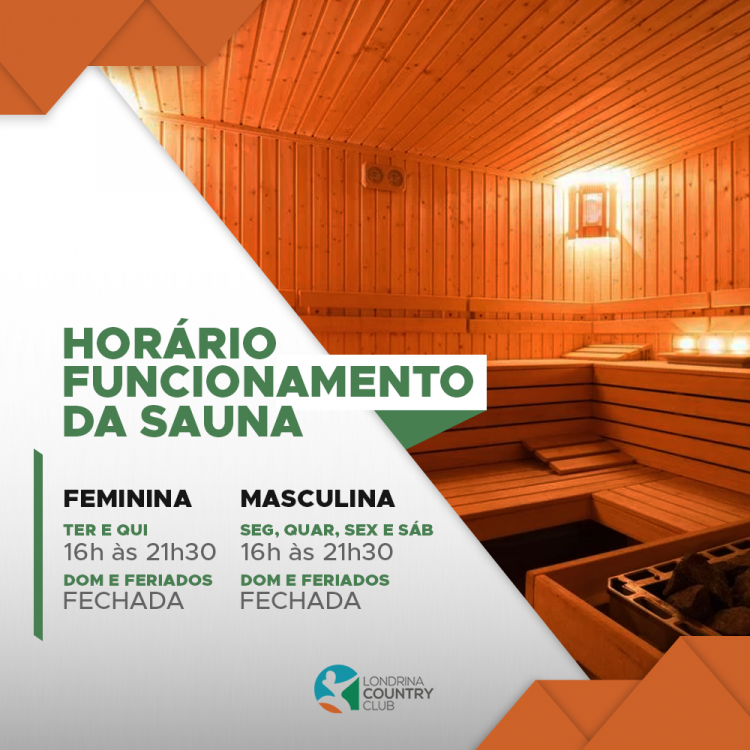 HORÁRIO SAUNA